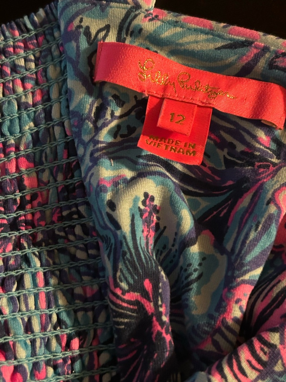 Lilly Pulitzer Marisol Maxi Dress Beach Tropical Vibrant Size 12 - Picture 9 of 12